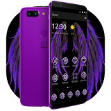 Neon Purple Wings Theme icon