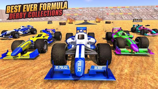 Police Formula Car Derby Games  screenshots 3