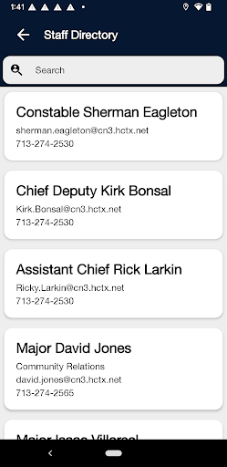 Screenshot of Harris County Constable Pct. 3