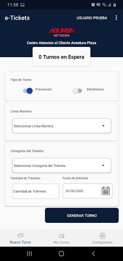 eTickets Agunsa Screen 3
