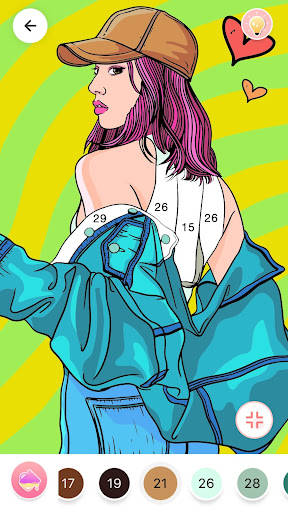 Android application GirlFriend Color By Number screenshort