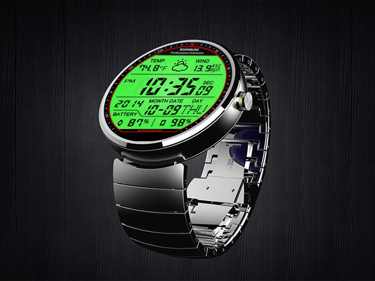 Android application F01 WatchFace for Moto 360 screenshort