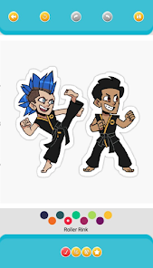 Captura 8 Cobra Kai libro colorear android