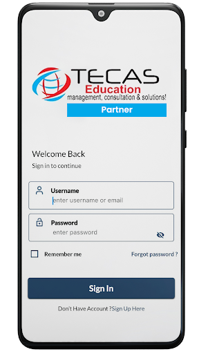 Android application TecasPartner screenshort