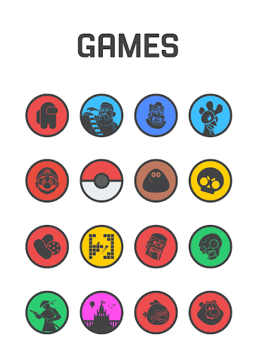 Screenshot of Circle Dark - Icon Pack