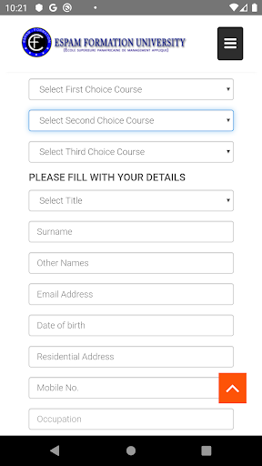 ESPAM FORMATION UNIVERSITY Screen 3