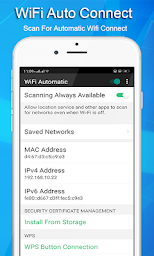 WiFi Automatic, WiFi Auto Unlock and Connect
