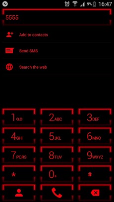 Theme for ExDialer Neon Redのおすすめ画像3