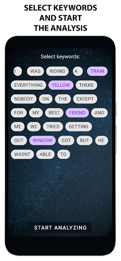 Freud: Dream Journal, Analyzer Screen 2