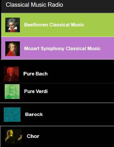 Android application Classical Music Radio 24 Hours screenshort