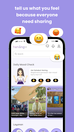 Hening  Sadari Saat Ini