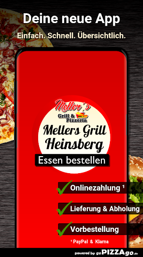 Android application Mellers Grill - Pizzeria Heins screenshort