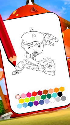 Boboiboy coloring cartoon gameのおすすめ画像3