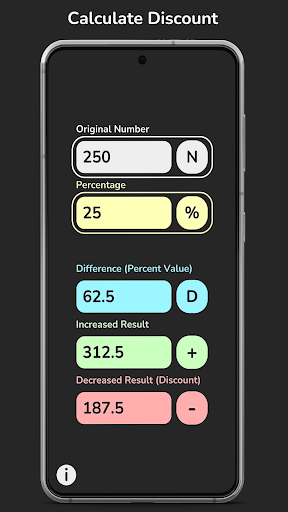 Simple Percentage Calculator Screen 2