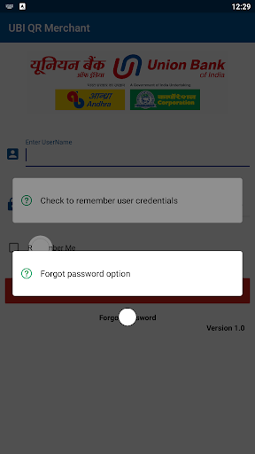 Android application Bharat QR Merchant screenshort
