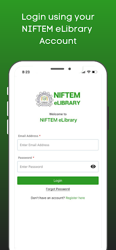 Android application NIFTEM eLibrary screenshort