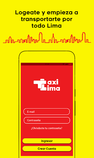 Android application Taxi Lima Cliente screenshort