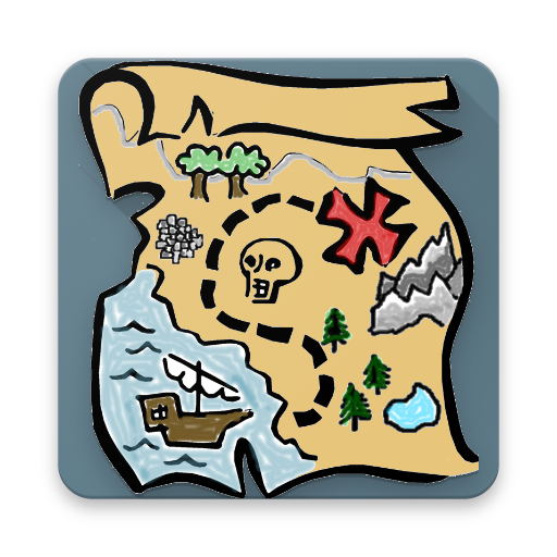 Marooned is a cards solitaire logo
