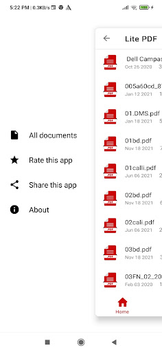 Android application PDF Converter and Reader screenshort