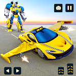 Cover Image of Download Flying Taxi Car Robot Shooting 1.0.9 APK