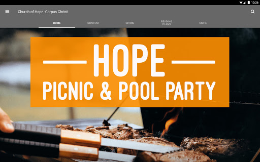 Screenshot of Church of Hope CC