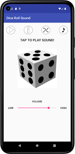 Android application Dice Roll Sound screenshort