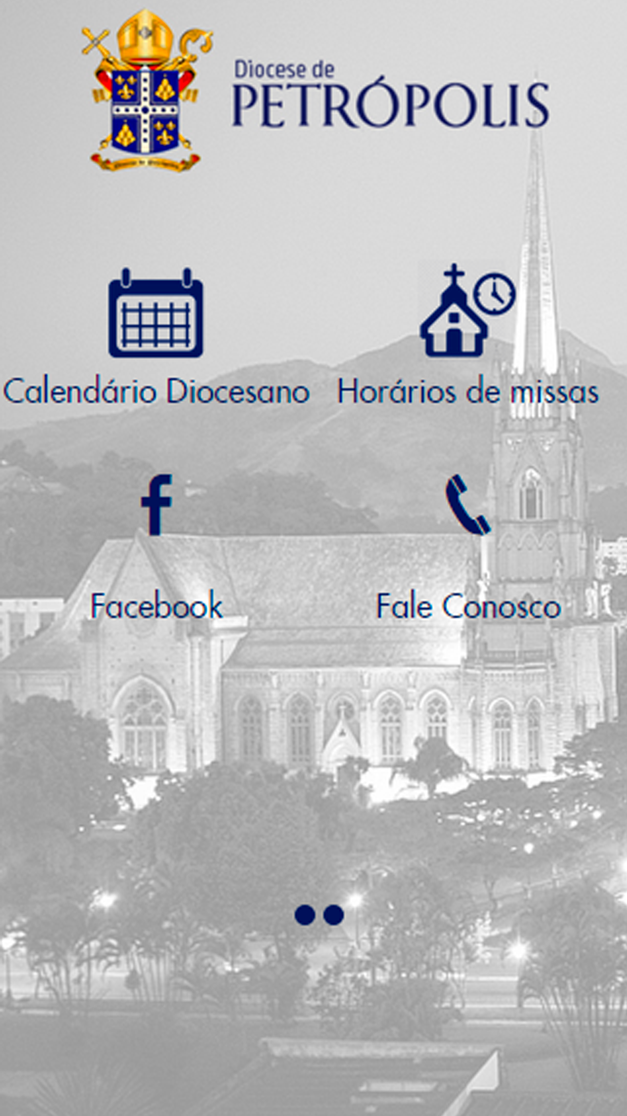 Android application Diocese de Petrópolis screenshort
