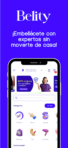 Android application Belity para Especialistas screenshort