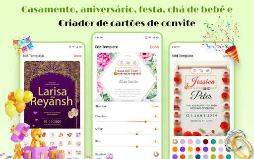 Criador de Convite Boda screenshot 5