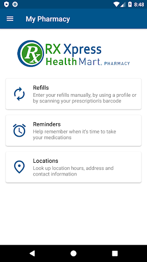 Rx Xpress Healthmart Pharmacy Screenshot 1 - AppWisp.com