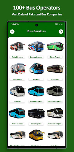 PK BUSES: Bus Info in Pakistan Screen 2