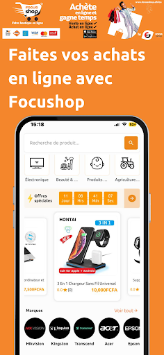 Android application Focus Shop screenshort