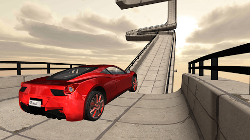 Android application Sky Car Driving on Extreme Stu screenshort