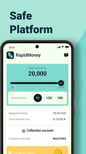 RapidMoney - Fast Loan Screen 3