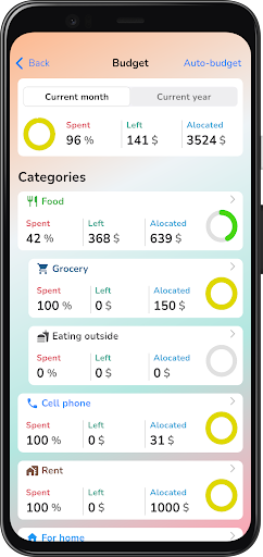 Screenshot of Pefi: Expense Tracker