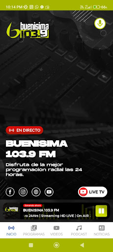 Android application Buenisima 103.9 FM screenshort