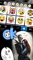 screenshot of Horror Couple Skull Theme
