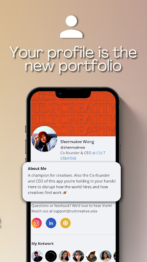 Cult Creative: Jobs & Network Screen 2