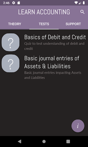Accounting Quiz Screen 2