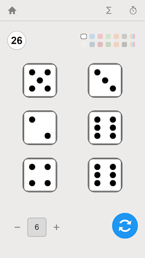 Screenshot of Dice Roller App