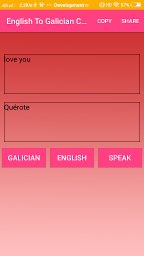 English To Galician Converter Screen 3