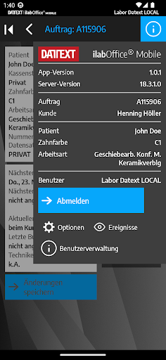 ilabOffice® Mobile Screen 3