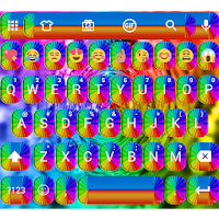 Shading Rainbow Emoji Keyboard