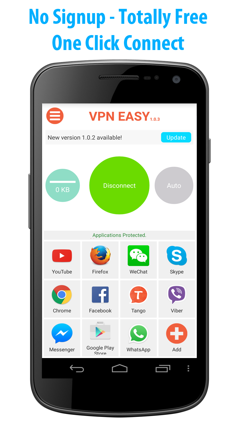 Android application VPN Easy screenshort