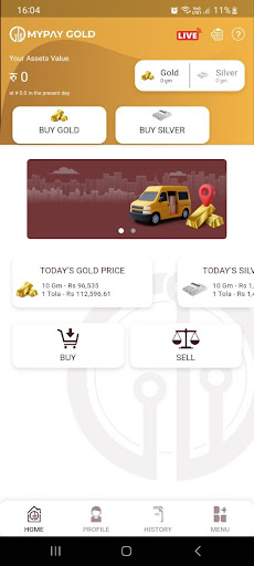 MyPayGold Screen 2