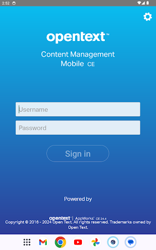 Screenshot of Content Management Mobile