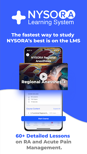 Android application NYSORA LMS screenshort