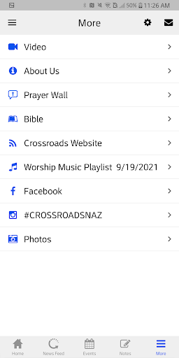 Crossroads Nazarene Church - P Screen 3