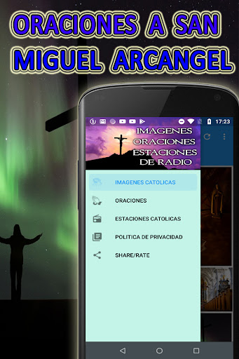 Android application oracion a San Miguel Arcangel screenshort