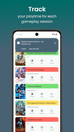 GLogs: Video Game Manager Screen 2